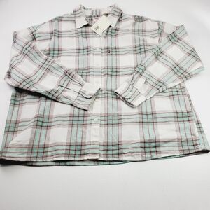 Levis Shirt Mens XL Gray‎ Plaid Flannel Relaxed Fit Long Sleeves Button Up NWT
